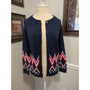 Tommy Hilfiger Zigzag Chevron Cardigan – Small